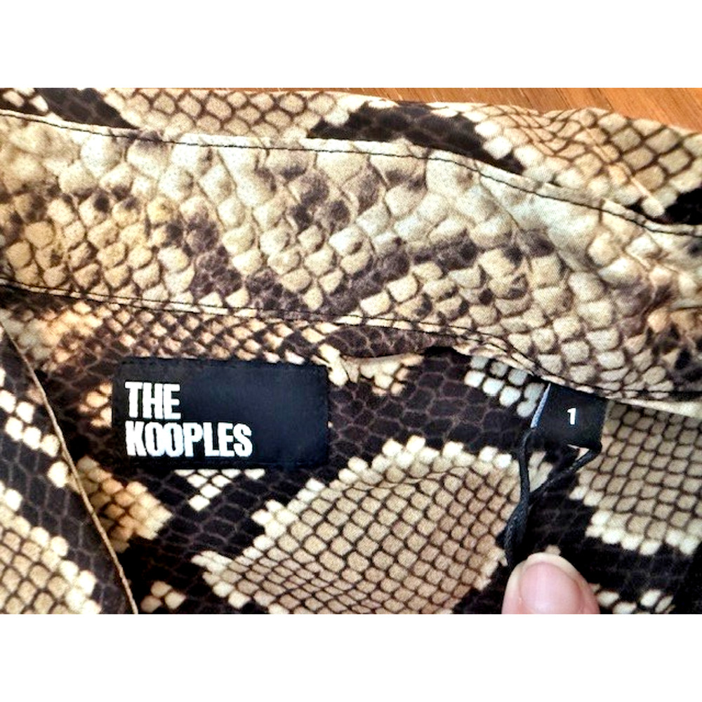 The Kooples Snakeskin Print Python Long Sleeve Si… - image 11